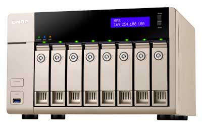 TVS-863+ Qnap - NAS Storage 8 baias para discos SATA até 96TB
