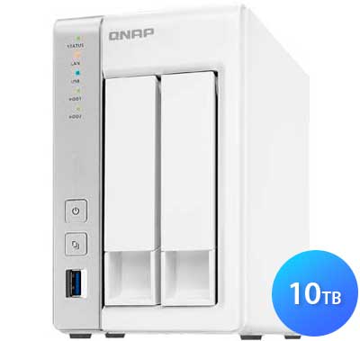 TS-251 10TB Qnap - Personal NAS p/ discos SATA com HDMI e DLNA