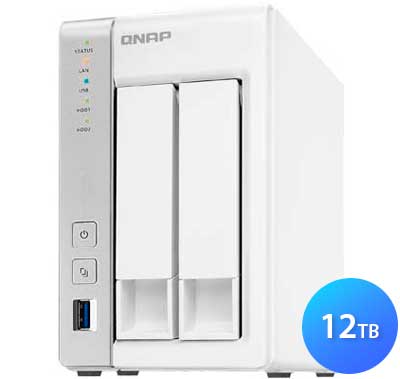 TS-251 12TB Qnap - Personal NAS p/ discos SATA com HDMI e DLNA