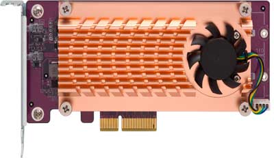 QM2-2P-244A Qnap - Placa interna PCIe M.2 NVMe para cache SSD