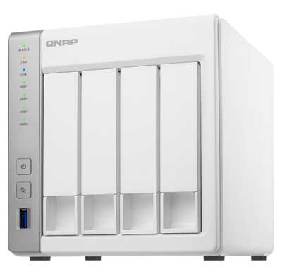 Qnap TS-431+ - Storage NAS 4 Baias hot-swappable para Discos SATA