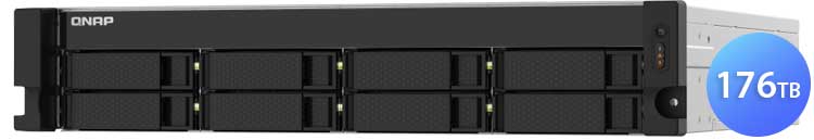 Qnap TS-832PXU-RP 176TB - Storage NAS 8 Baias hot-swappable Rackmount