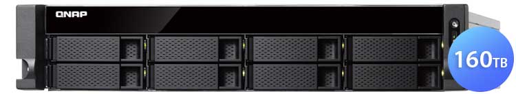 TS-883XU 160TB Qnap - Storage NAS 8 baias p/ HDD ou SSD SATA