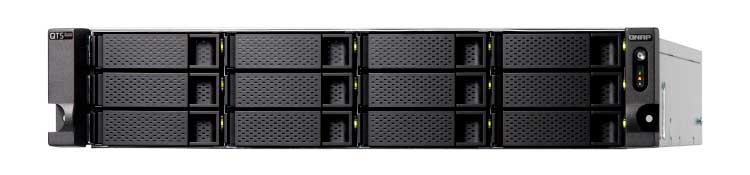 Qnap TS-h1283XU-RP - Storage NAS ZFS 12 baias hot-swappable SATA