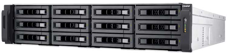 Qnap TVS-EC1280U-SAS-RP - Storage NAS/iSCSI/IP-SAN SAS 12Gb/s 12 baias