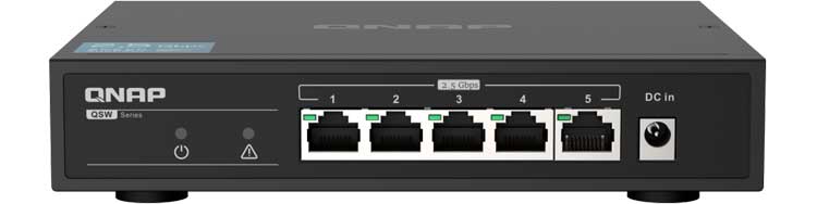 QSW-1105-5T Qnap - Switch de 5x portas LAN 2,5GbE