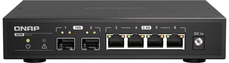 QSW-2104-2S-A Qnap - Switch de 6x portas SFP+ RJ45