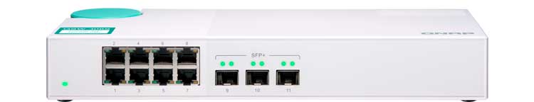 QSW-308S Qnap - Switch de 11x portas 1GbE/SFP+