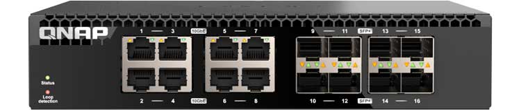 QSW-3216R-8S8T Qnap - Switch Não Gerenciável com 16 Portas