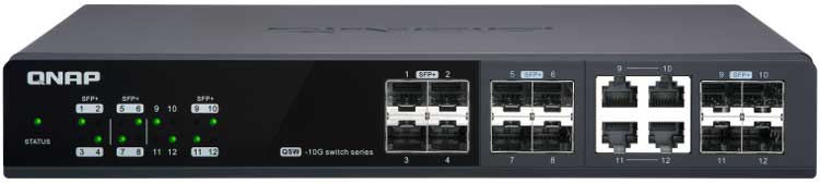 Qnap QSW-M1204-4C - Switch gerenciável 12 portas