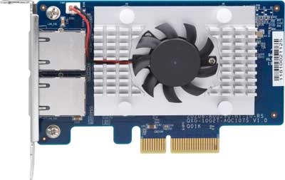 QXG-10G2T-107 Qnap - Placa de rede padrão PCIe x4 Nbase-T 10GbE
