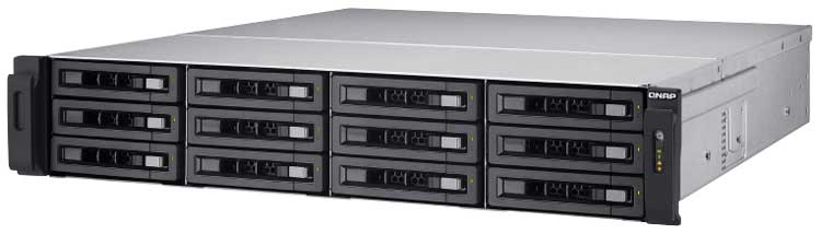 TS-EC1280U R2 Qnap - Rackmount Storage 12 hard drives SATA até 144TB