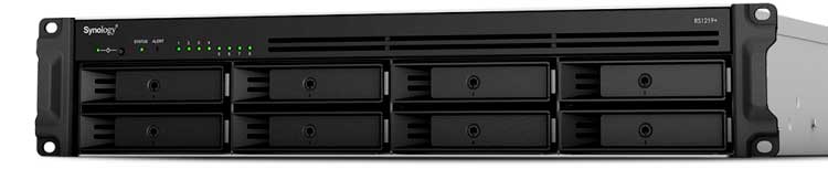 Synology RS1219+ Storage NAS 8 baias até 144TB Rackstation SATA