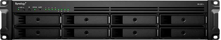 RS1221+ Synology Rackstation - Storage NAS 8 Bay p/ HDD SATA/SSD