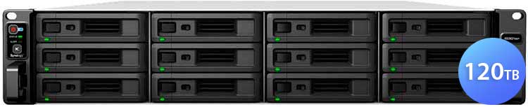 RS3621xs+ 120TB Synology RackStation - Storage NAS rackmount SATA