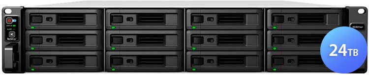 RS3621xs+ 24TB Synology RackStation - Storage NAS rackmount SATA