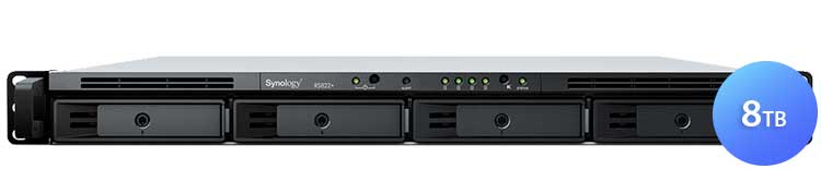 Synology RS822RP+ 8TB RackStation - Storage NAS 4 Bay SATA