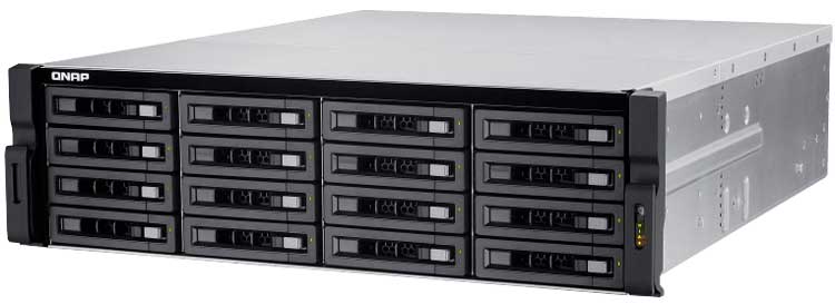 TVS-EC1680U-SAS-RP R2 Qnap - SAS Storage com Recursos NAS / iSCSI-SAN