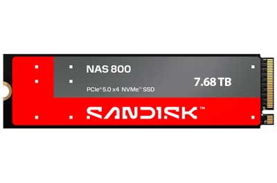 Sandisk SDSNP2768TAN-000E0 - 7.68TB NAS 800 NVMe SSD