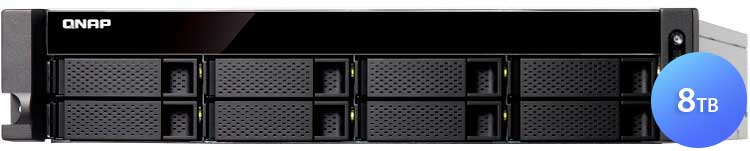 TS-877XU-RP 8TB Qnap - Server NAS 2U 8 baias 8TB rackmount SATA/SSD