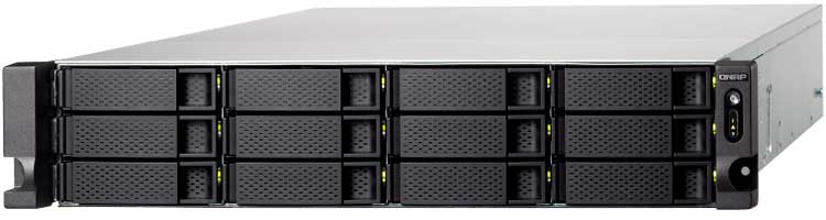 TS-1273U-RP Qnap - Servidor NAS cloud 12 baias SATA/SSD