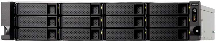 Qnap TS-1232XU - Servidor NAS 120TB rackmount 12 baias SATA/SSD