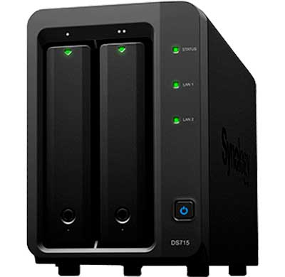 Synology DS715 DiskStation - Storage NAS 2 Baias até 8TB