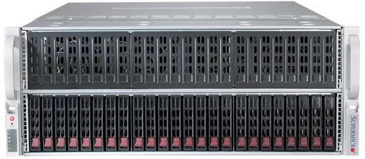 Servidor Rack 4U Duplo Xeon Superserver Supermicro SYS-4028GR-TR