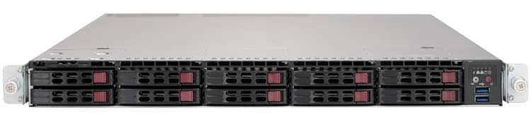 Servidor Rackmount 1U Supermicro Superserver SYS-1029U-TR4T