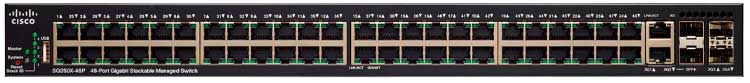 Cisco SG350X-48P - Switch Gerenciável 48 portas LAN 1G PoE