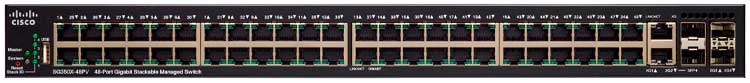 Cisco SG350X-48PV - Switch Gerenciável 48 portas LAN 40x 1G e 8x 5G