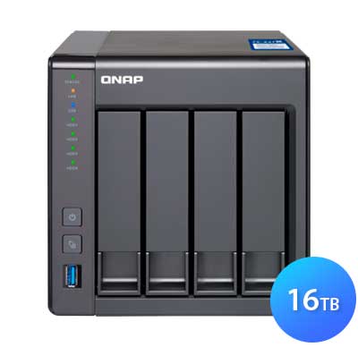 TS-431X2 Qnap - Storage 16TB com 4 baias hot-swappable