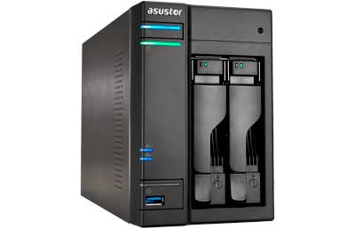 NAS storage 2 Bay SATA até 20TB - Asustor AS6202T