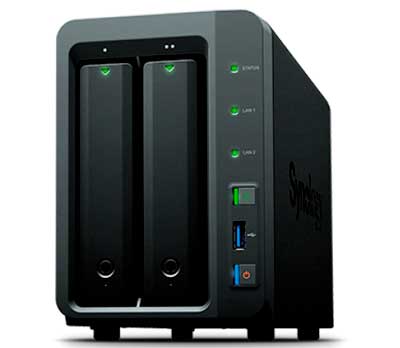 Synology DS716+II DiskStation - Storage NAS 2 Bay p/ HDD SATA