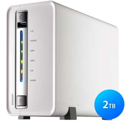 NAS 2TB Qnap - Personal Storage para 2 Hard Disks