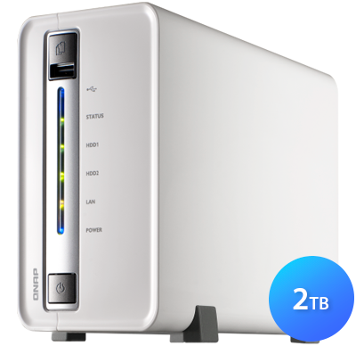 NAS 2TB Qnap - Personal Storage para 2 Hard Disks