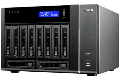 Storage 30TB Qnap, NAS 10 Bay SATA TS-1079