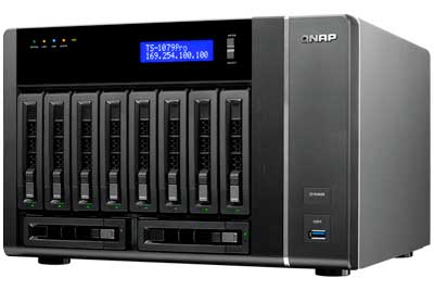 Storage 40TB Qnap - NAS 10 Baias para Hard Disks SATA