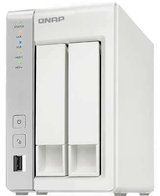 NAS 4TB Qnap - 2-Bay storage para Hard Disks SATA