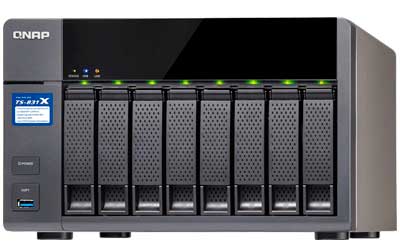 Storage 8 bay NAS TS-831X Qnap