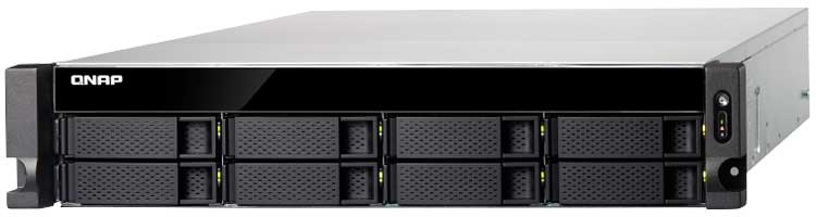 TS-873U Qnap - Storage 80TB Rackmount 8 baias hot-swappable SATA