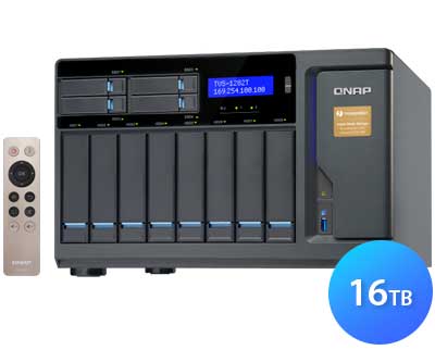 Qnap TVS-1282T 16TB - Storage DAS 8 baias