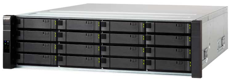 ES1640dc v2 Qnap - Storage NAS de alta disponibilidade com 16 baias