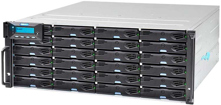 ESDS 3024R - 24 Bay Storage iSCSI/FC/SAS de Discos SATA/SAS