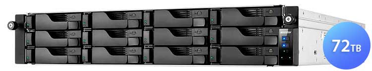 AS6212RD 72TB Asustor - Storage Server NAS Rackmount SATA