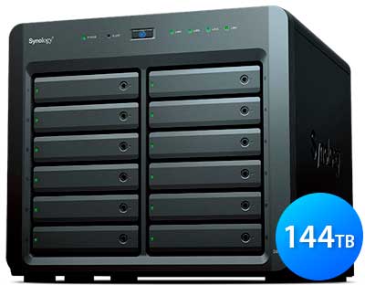 DS3617xs 144TB Synology - Storage NAS Diskstation SATA