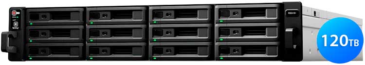 RS2416+ 120TB Synology - Servidor de Rede 12 discos SATA