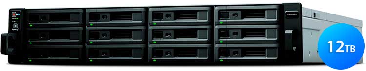 Synology RackStation RS2418+ 12-bay NAS storage 12TB