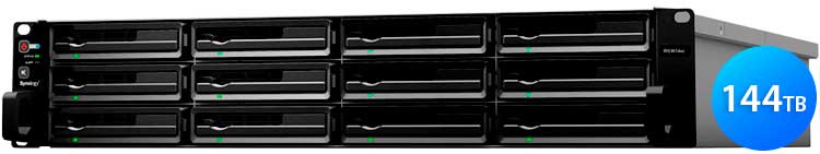 RS3614xs 144TB Synology - Storage NAS 12 Baias Rackstation SATA