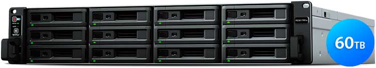 Synology 60TB RS3617RPxs - Storage NAS 12 Baias Rackstation SATA